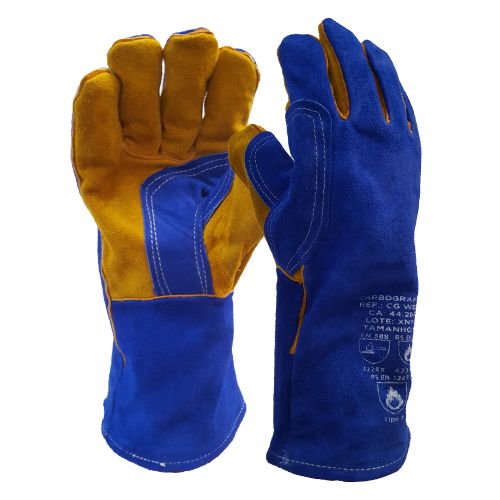 Guantes para Soldar Carbografite Cuero y Algodón Interno