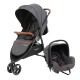 Carrito para Bebés Carestino Midway CO018 13kg Negro Carrito para Bebés Carestino Midway CO018 13kg Negro