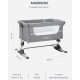 Cuna Colecho para Bebés Carestino Madison CU005 Gris