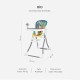 Silla de Comer Carestino Rio SL002 18kg Gris
