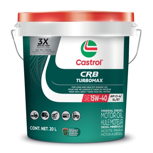 Aceite para Motor Diesel Castrol CRB Turbomax 15W-40 5gal (19L) Aceite para Motor Diesel Castrol CRB Turbomax 15W-40 5gal (19L)