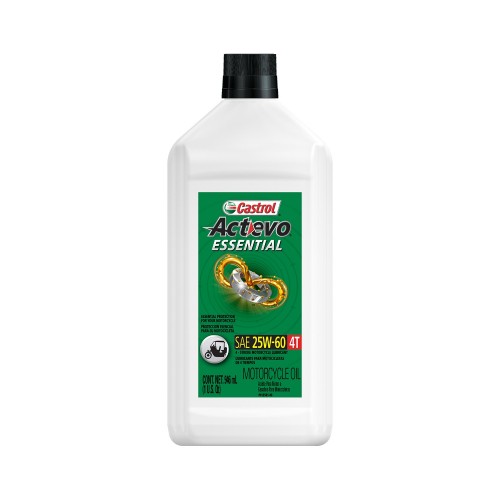 Aceite para Motocicletas 4T Castrol Actevo ESSENTIAL 25W-60 1L