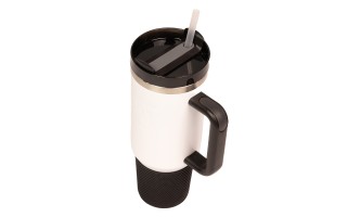 Vaso Térmico con Pajita Cat 1T4001 1,3L Blanco Vaso Térmico con Pajita Cat 1T4001 1,3L Blanco