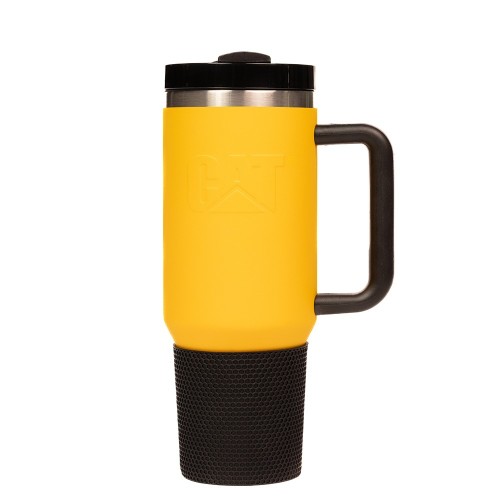 Vaso Térmico con Pajita Cat 1T4002 1,3L Amarillo