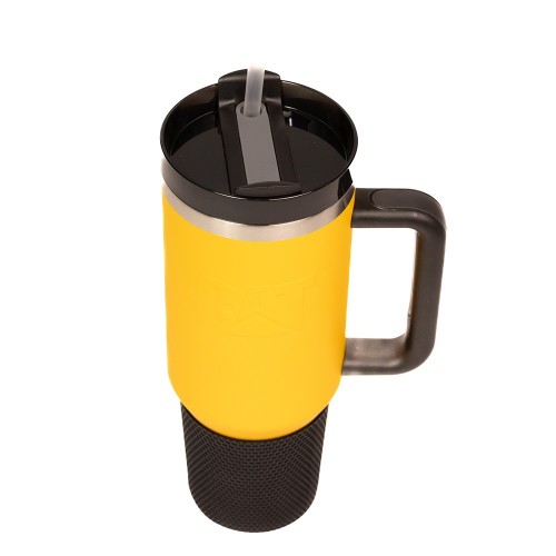 Vaso Térmico con Pajita Cat 1T4002 1,3L Amarillo