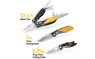 Multi Herramienta y Navajas Cat Gift Set 240126 3pzs Multi Herramienta y Navajas Cat Gift Set 240126 3pzs