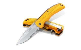 Navaja Plegable Cat Linerlock 980006 Dentada 8'' 20cm Navaja Plegable Cat Linerlock 980006 Dentada 8'' 20cm