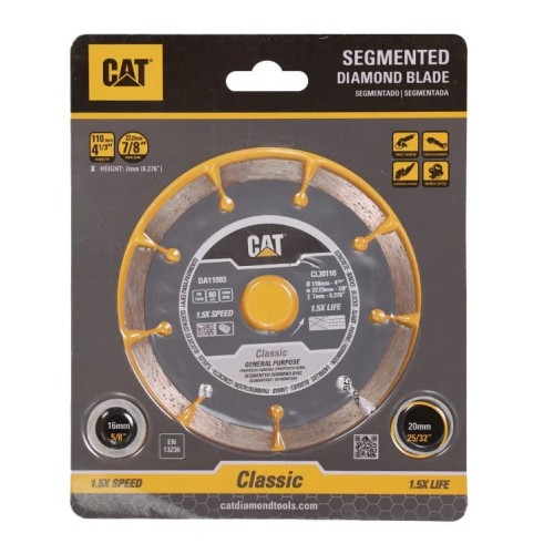 Disco de Corte Cat DA11003 Diamante Segmentado 110mm Disco de Corte Cat DA11003 Diamante Segmentado 110mm