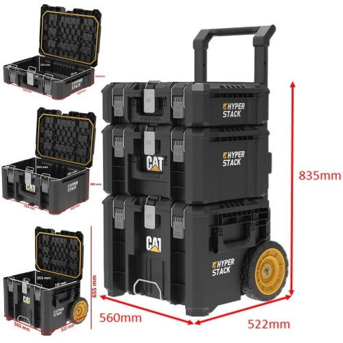 Cajas de Herramientas Cat DA41005 Apilables 3u