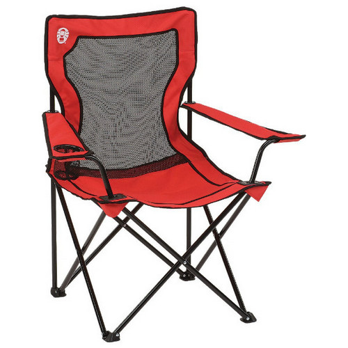 Silla Plegable Coleman Broadband c/ Bolso Rojo