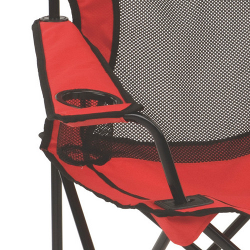 Silla Plegable Coleman Broadband c/ Bolso Rojo