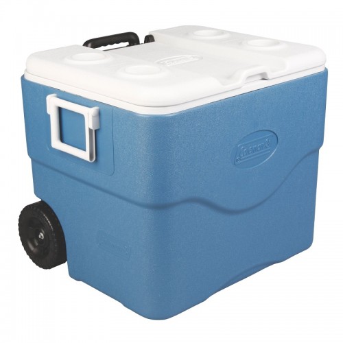 Conservadora Coleman 75qt (70L) c/ Ruedas Azul