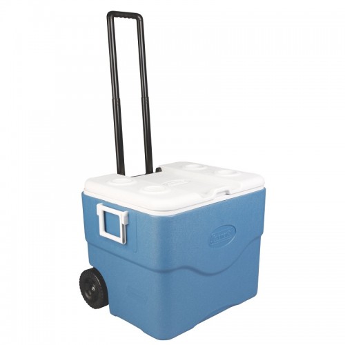 Conservadora Coleman 75qt (70L) c/ Ruedas Azul