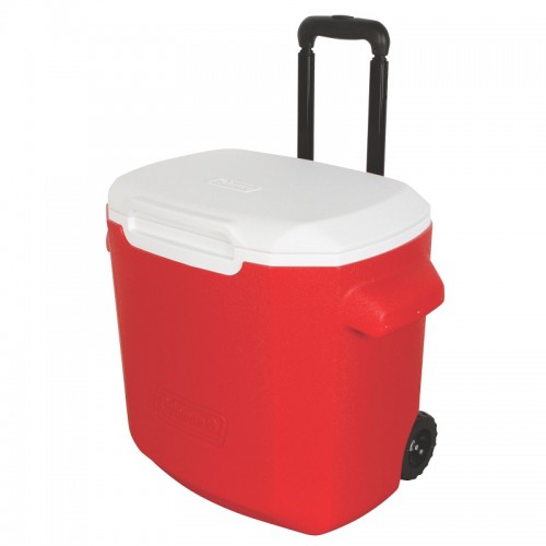 Conservadora Coleman 28qt (26L) c/ Ruedas Rojo