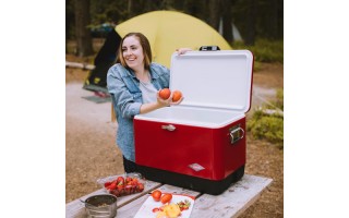 Conservadora Coleman Vintage Acero 51L (54Qt) Rojo Conservadora Coleman Vintage Acero 51L (54Qt) Rojo