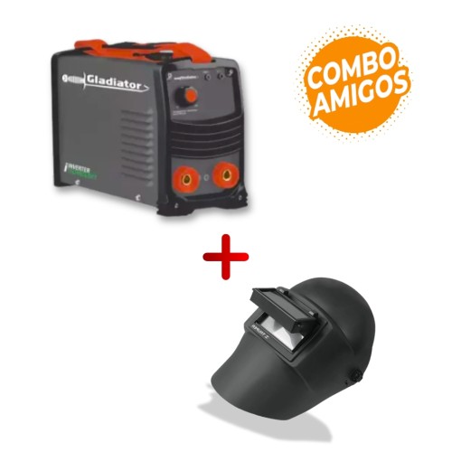 Careta Truper 13729 Rebatible + Soldador Inverter Gladiator Pro Mini 140A Careta Truper 13729 Rebatible + Soldador Inverter Gladiator Pro Mini 140A