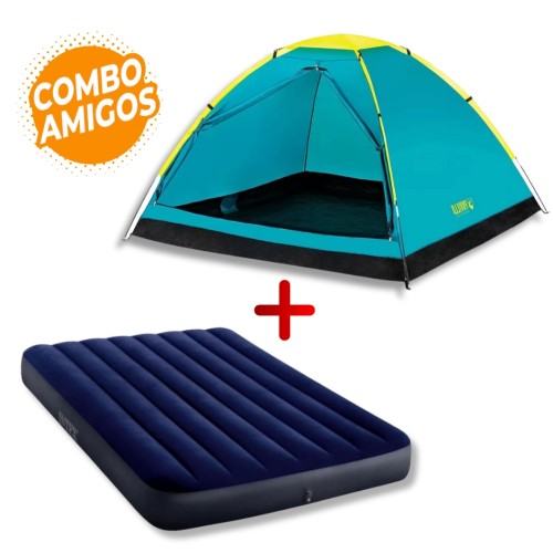 Carpa para Camping Pavillo Cooldome 68085 + Colchón Inflable Intex 64758 Carpa para Camping Pavillo Cooldome 68085 + Colchón Inflable Intex 64758