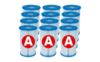 Repuestos Filtro Piscinas Intex 29000 Cartucho Tipo A x12