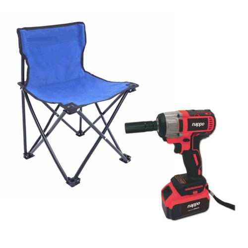 Llave de Impacto a Batería Nappo enc.1/2'' 300Nm + Silla Plegable Level Azul