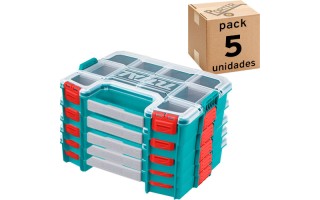 Organizador Total TPBX1121 Plástico 30cm 10comp. x5u Organizador Total TPBX1121 Plástico 30cm 10comp. x5u