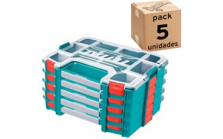 Organizador Total TPBX1151 Plástico 37cm 10comp. x5u Organizador Total TPBX1151 Plástico 37cm 10comp. x5u