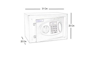 Caja de Seguridad Consumer Digital c/ LCD 20x31x20cm Caja de Seguridad Consumer Digital c/ LCD 20x31x20cm
