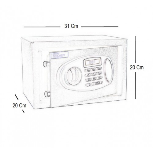 Caja de Seguridad Consumer Digital c/ LCD 20x31x20cm