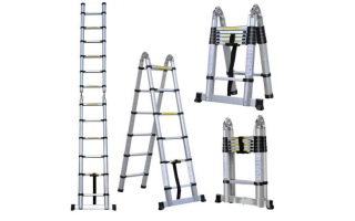Escalera Telescópica Articulada Consumer Aluminio 12pel. 3,8m Escalera Telescópica Articulada Consumer Aluminio 12pel. 3,8m