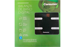 Balanza Digital de Baño Consumer 150kg Balanza Digital de Baño Consumer 150kg