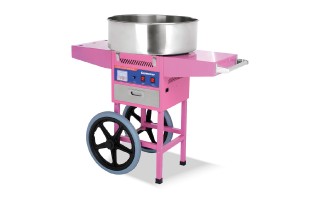 Máquina para Algodón de Azúcar Consumer 900W con Carrito Máquina para Algodón de Azúcar Consumer 900W con Carrito
