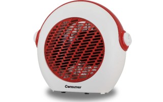 Estufa Eléctrica Consumer con Ventilador 2000W Rojo Estufa Eléctrica Consumer con Ventilador 2000W Rojo
