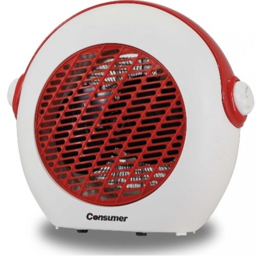 Estufa Eléctrica Consumer con Ventilador 2000W Rojo