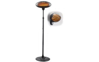 Estufa Electrica de Pie/Pared Consumer 2000W Interior/Exterior Estufa Electrica de Pie/Pared Consumer 2000W Interior/Exterior