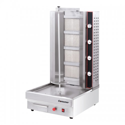 Asador Vertical Consumer Shawarma 2 Quemadores 9000W