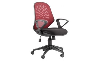 Silla de Oficina Consumer Respaldo Bajo Tela Rojo Silla de Oficina Consumer Respaldo Bajo Tela Rojo
