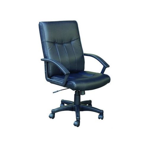 Silla de Oficina Consumer Respaldo Bajo Ecocuero Negro