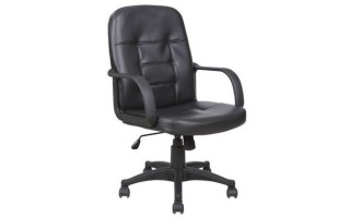 Silla de Oficina Consumer Respaldo Bajo Ecocuero Negro Silla de Oficina Consumer Respaldo Bajo Ecocuero Negro