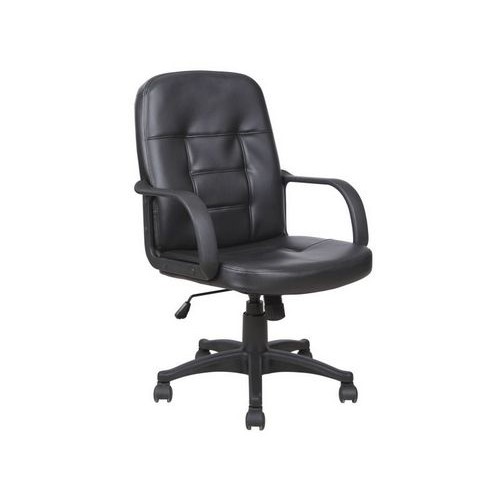 Silla de Oficina Consumer Respaldo Bajo Ecocuero Negro