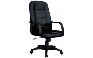Silla de Oficina Consumer Respaldo Alto Ecocuero Negro Silla de Oficina Consumer Respaldo Alto Ecocuero Negro