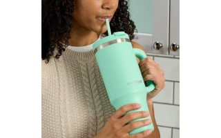 Vaso Térmico con Pajita Contigo Streeterville 1,18L Verde Vaso Térmico con Pajita Contigo Streeterville 1,18L Verde