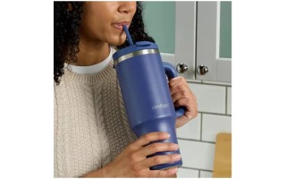 Vaso Térmico con Pajita Contigo Streeterville 1,18L Azul Vaso Térmico con Pajita Contigo Streeterville 1,18L Azul