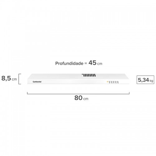 Depurador de Aire Continental DC80B 80cm Blanco