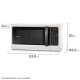 Microondas Continental MC34B 1400W 34L Digital Blanco