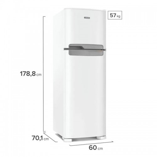 Heladera Continental TC41 370L Frío Seco 2P Blanco