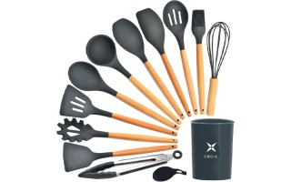 Utensilios de Cocina Croix 630341 13pzs Negro Utensilios de Cocina Croix 630341 13pzs Negro