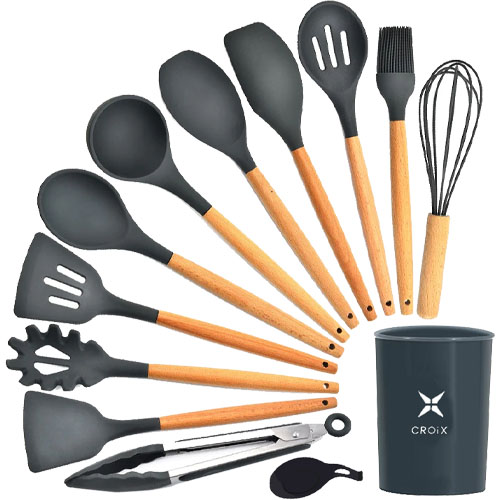 Utensilios de Cocina Croix 630341 13pzs Negro