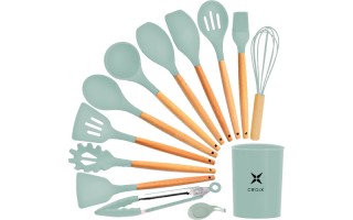 Utensilios de Cocina Croix 630342 13pzs Verde Agua Utensilios de Cocina Croix 630342 13pzs Verde Agua