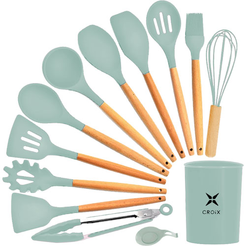 Utensilios de Cocina Croix 630342 13pzs Verde Agua