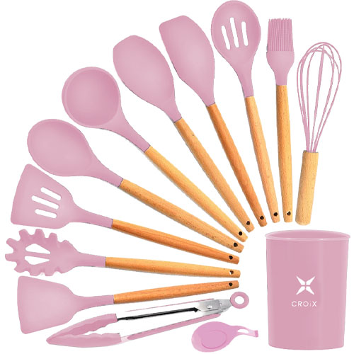 Utensilios de Cocina Croix 630343 13pzs Rosado