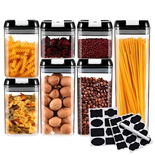 Envases para Alimentos Croix 630552 7pzs Negro